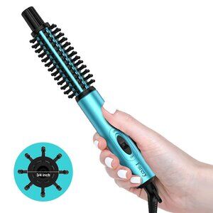 New FARERY Mini Thermal Brush, Curling Iron 3/4 Inch, Heated Round Brush